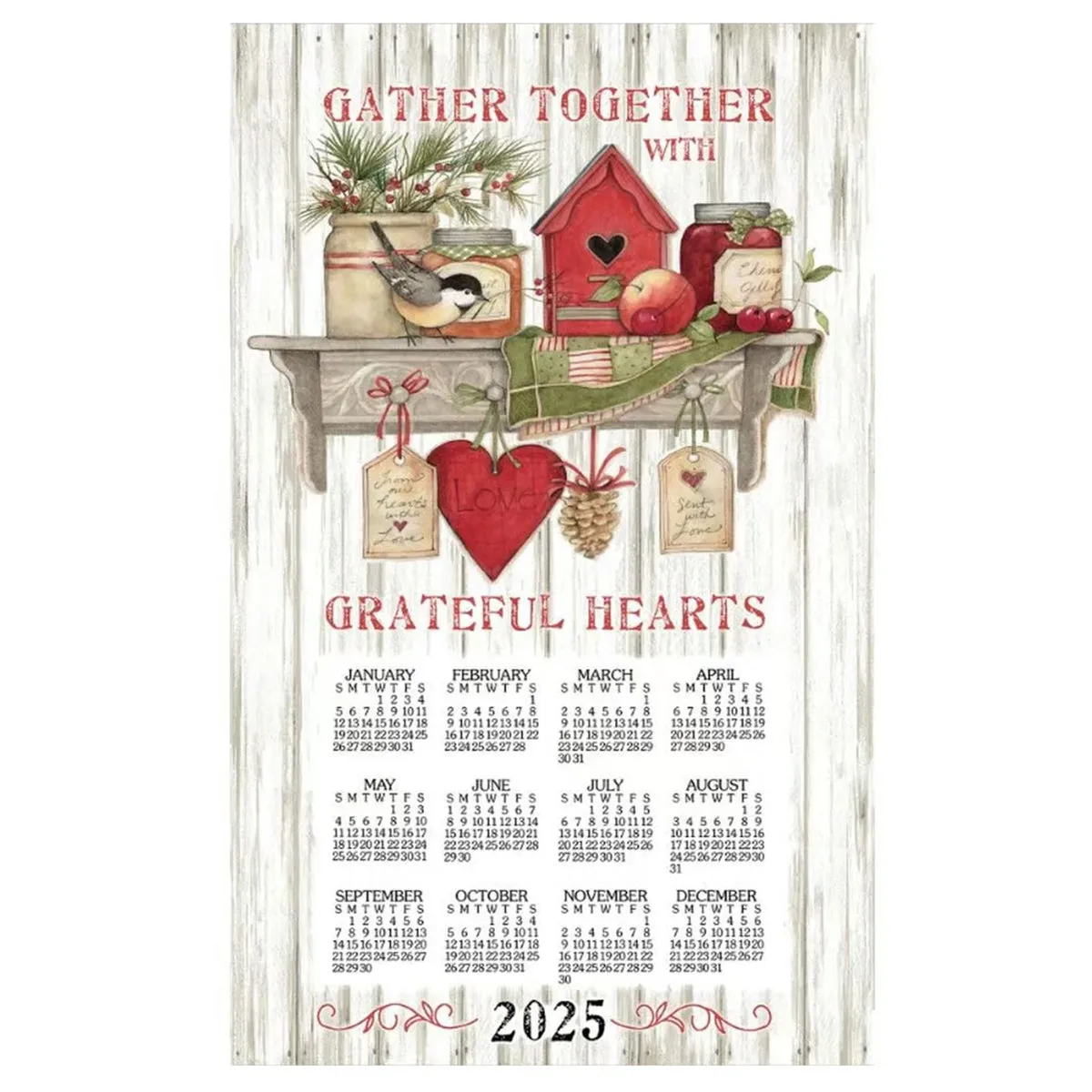 2025 Calendar Towels