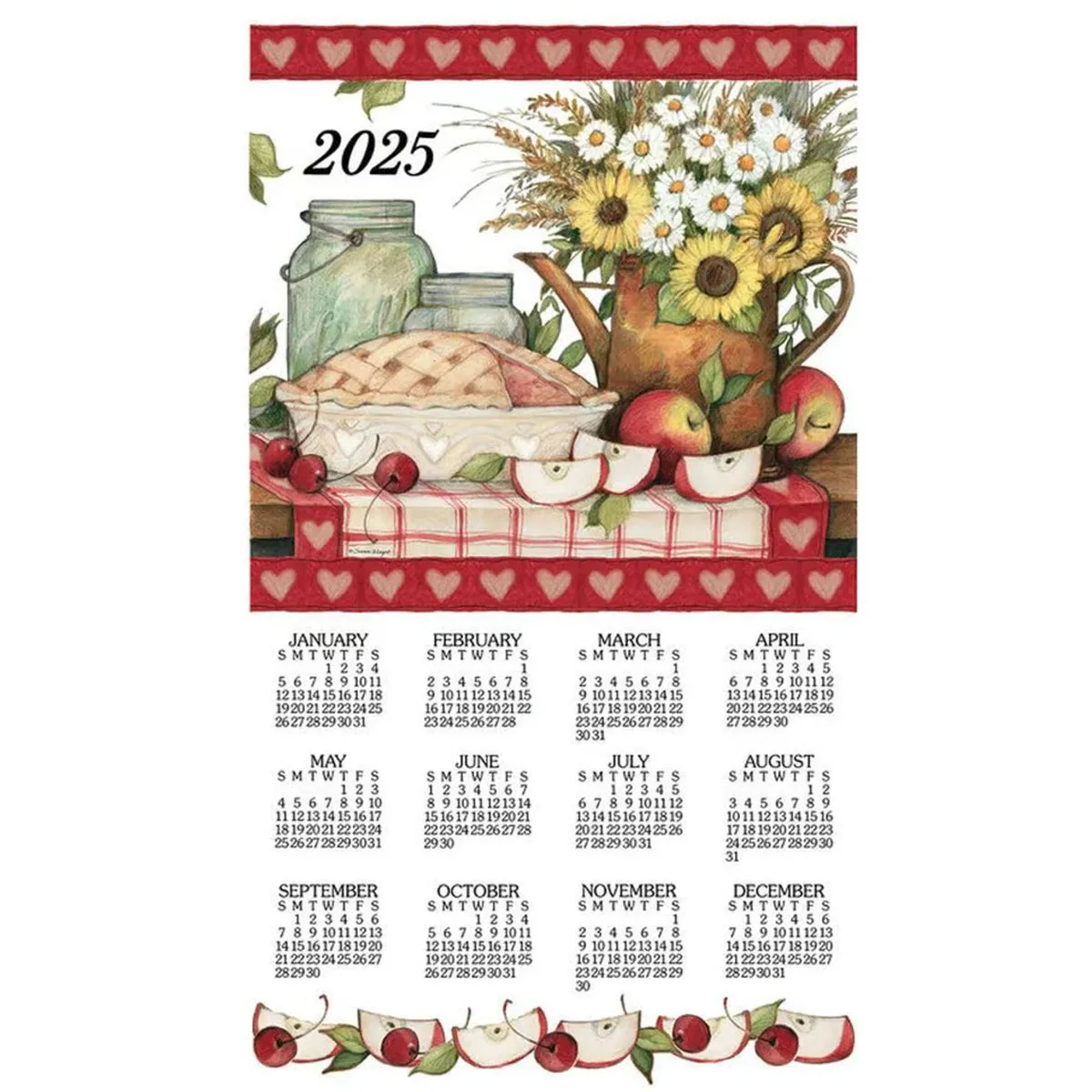 2025 Calendar Towels
