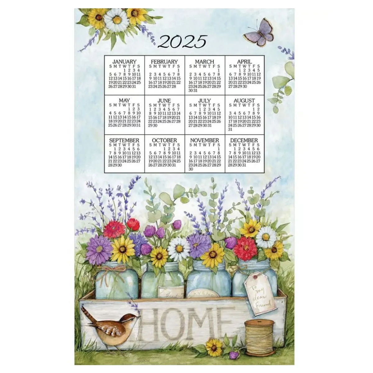 2025 Calendar Towels