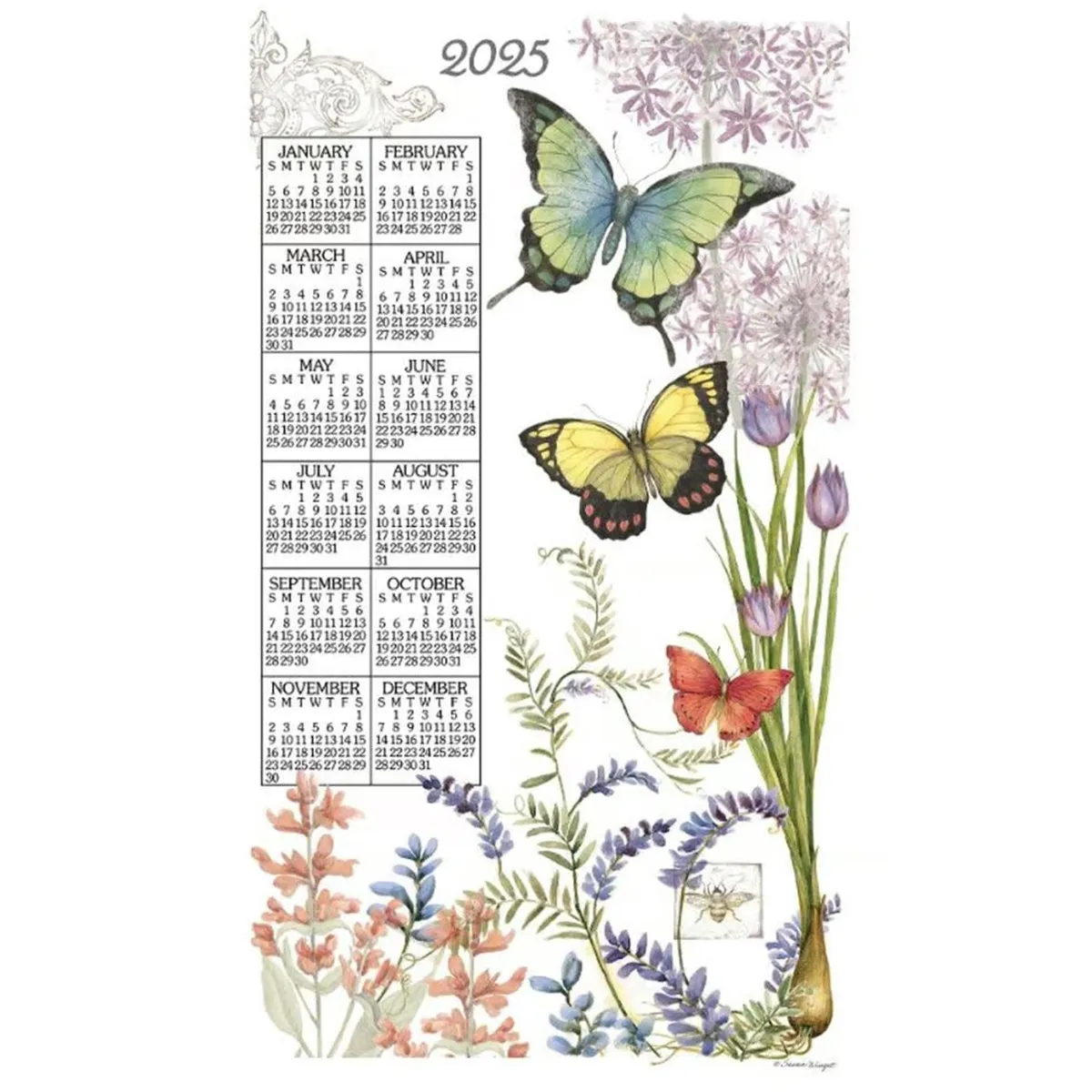 2025 Calendar Towels