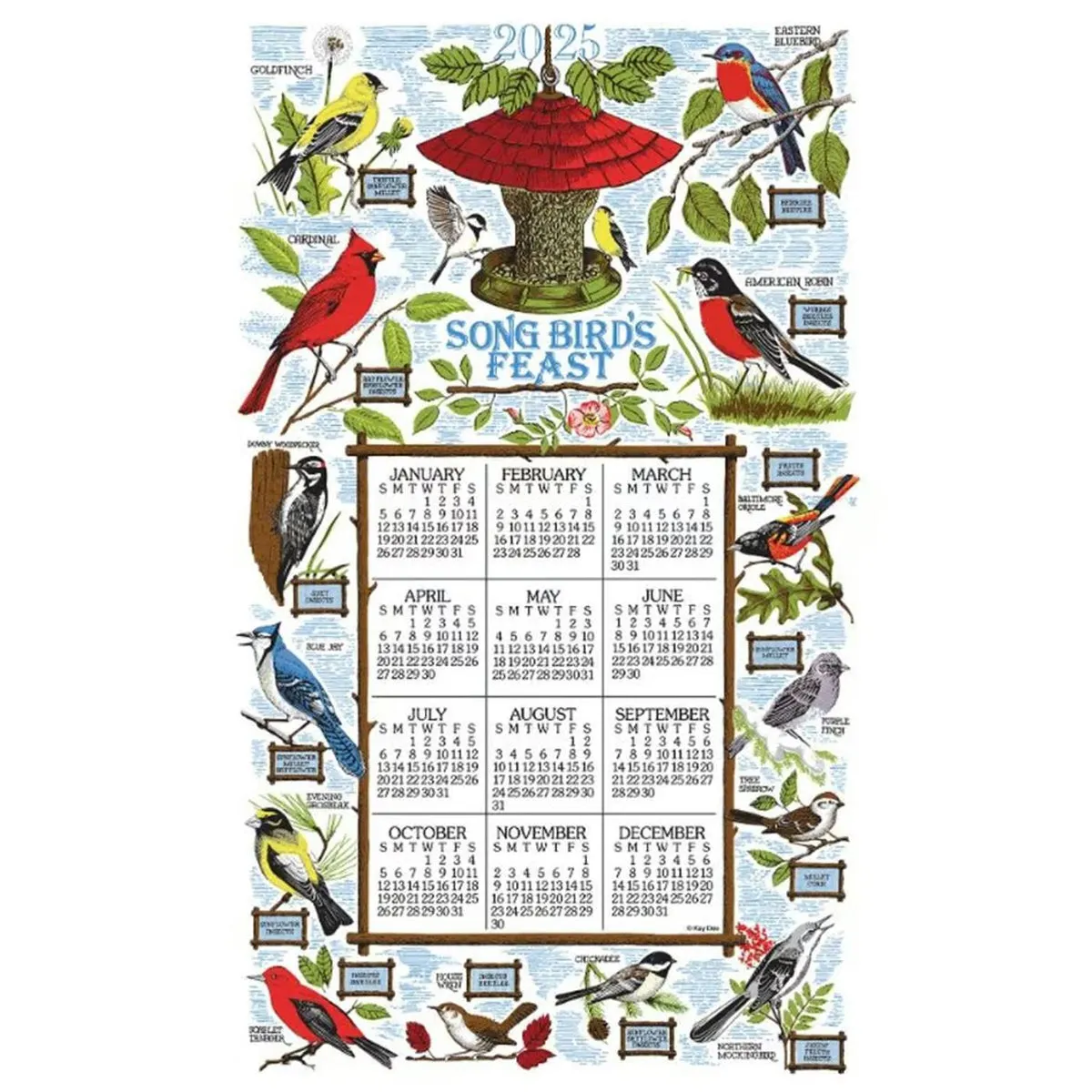 2025 Calendar Towels
