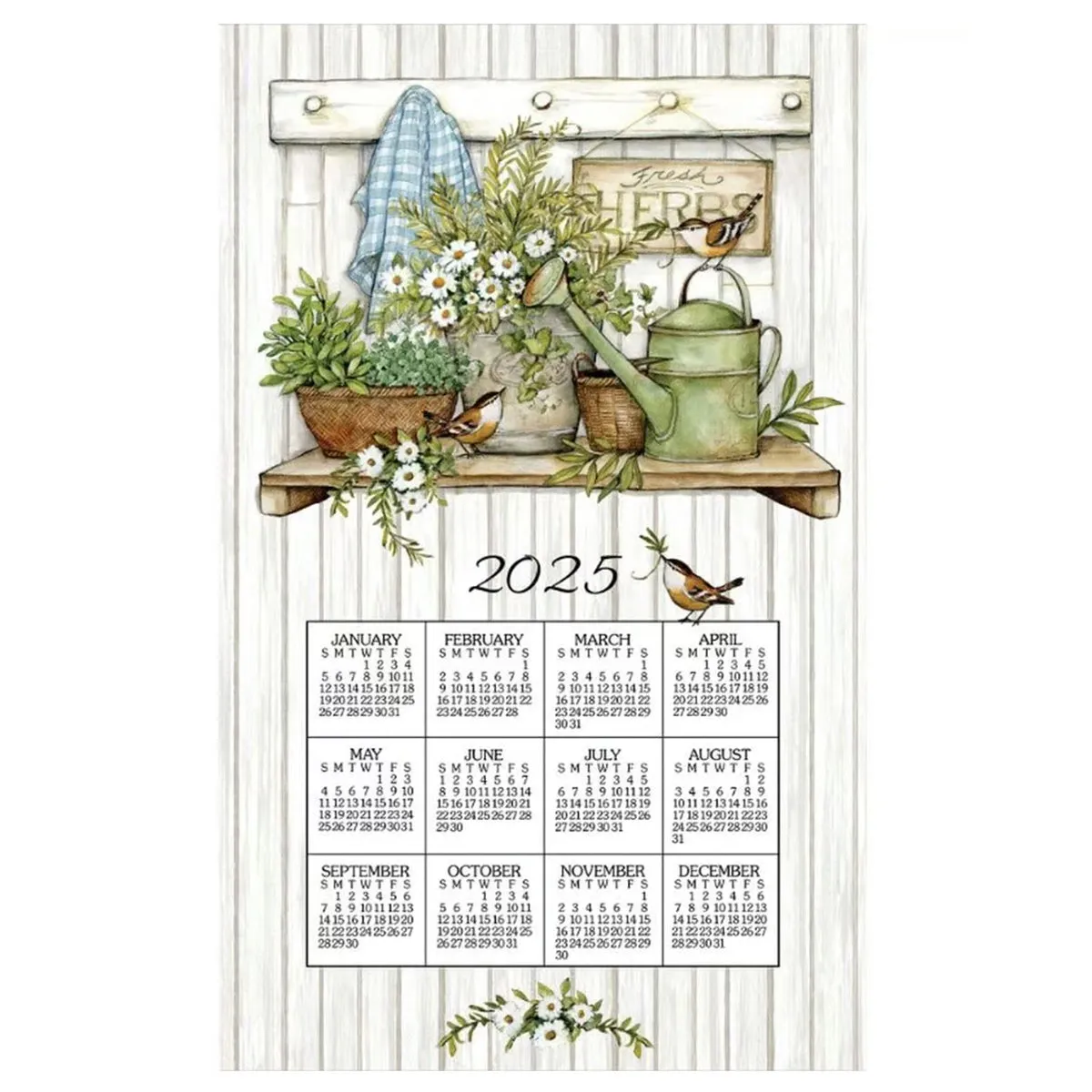2025 Calendar Towels