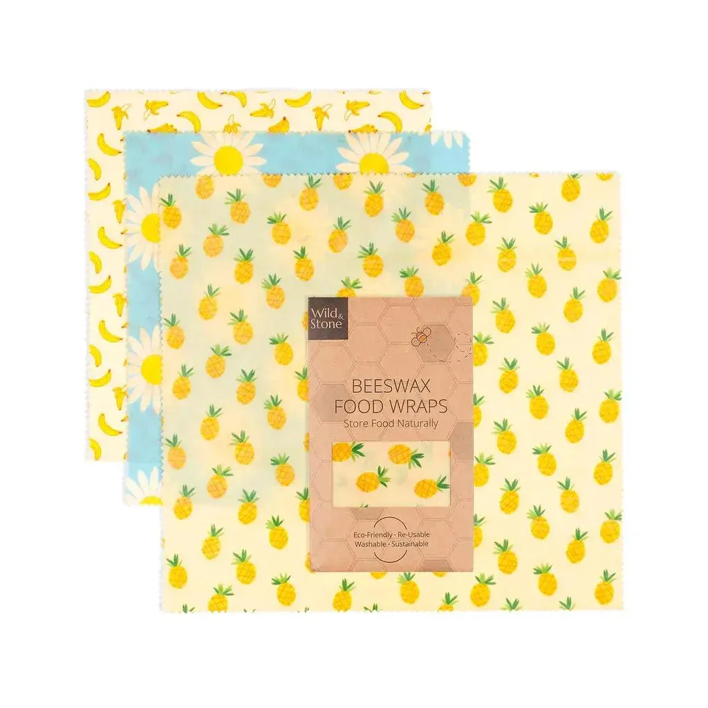Beeswax Food Wraps - 3 Pack