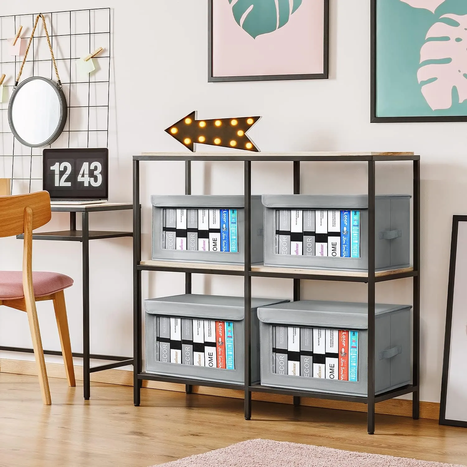 Blushbees® 4-Pack Storage Bins with Handles and Lids - PACK OF 4