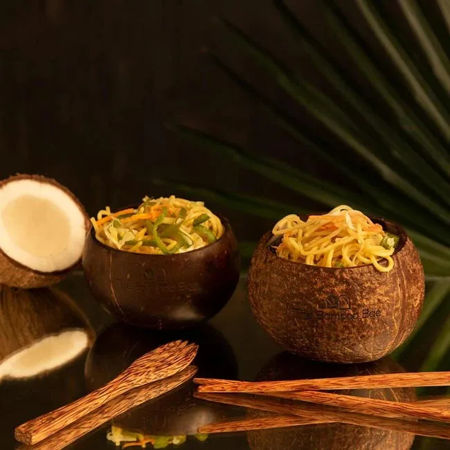 Coconut Wood Cutlery | Spoon Fork Chopsticks Knife
