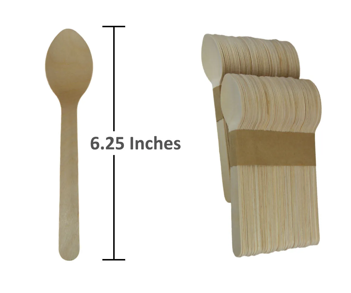 Disposable Wooden Spoon - 50pc