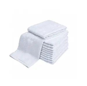 Economy White Terry Bath Towels 100% Cotton 22 x 44