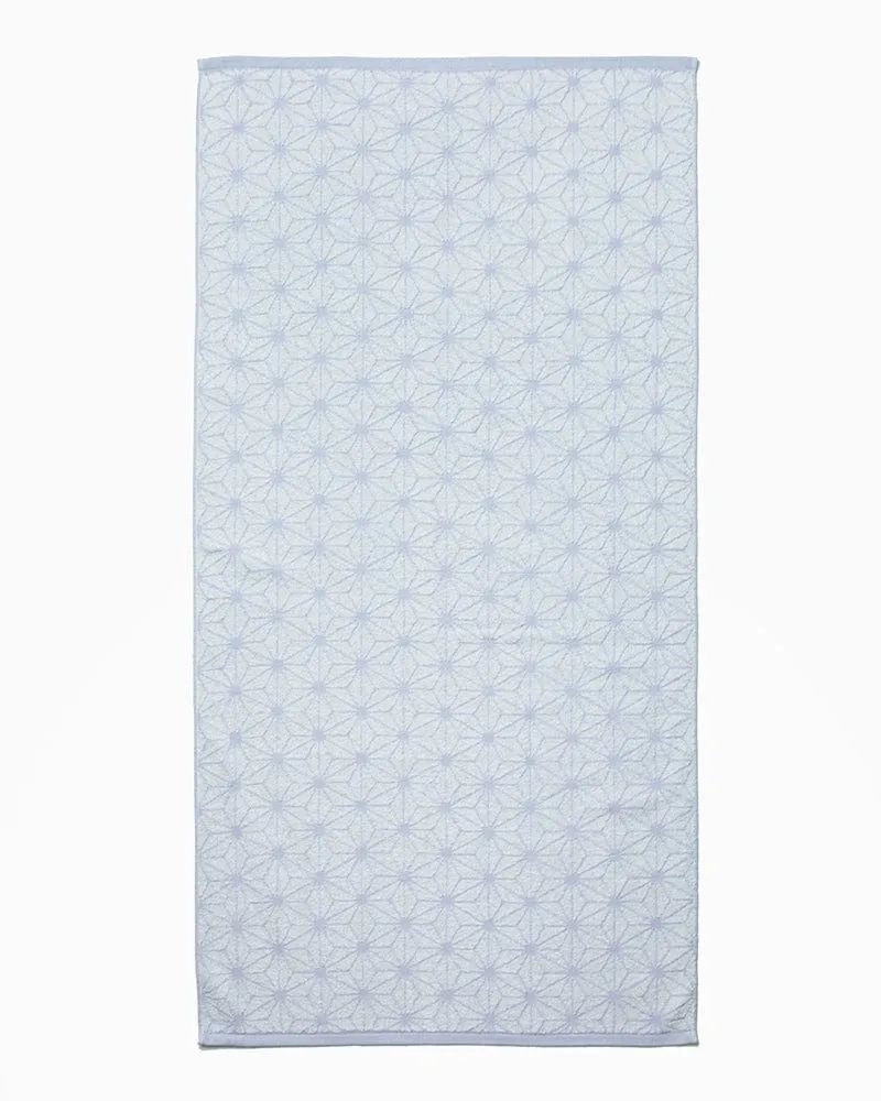 Fukuroya Bath Towel, Lavender Asanoha