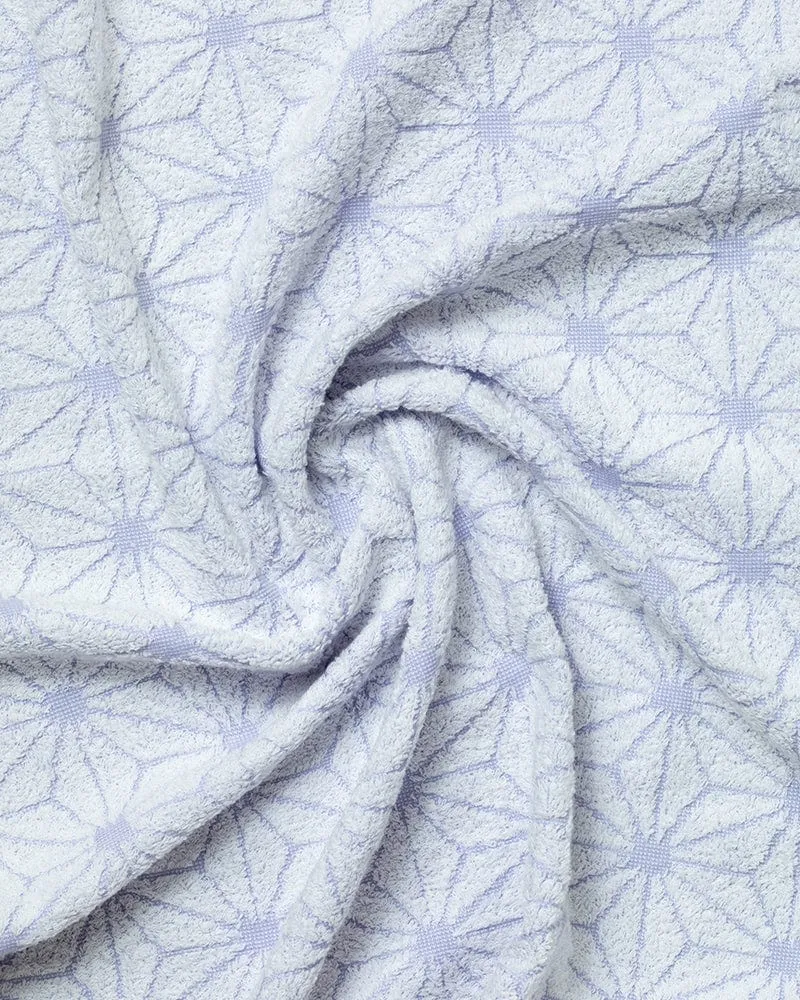 Fukuroya Bath Towel, Lavender Asanoha