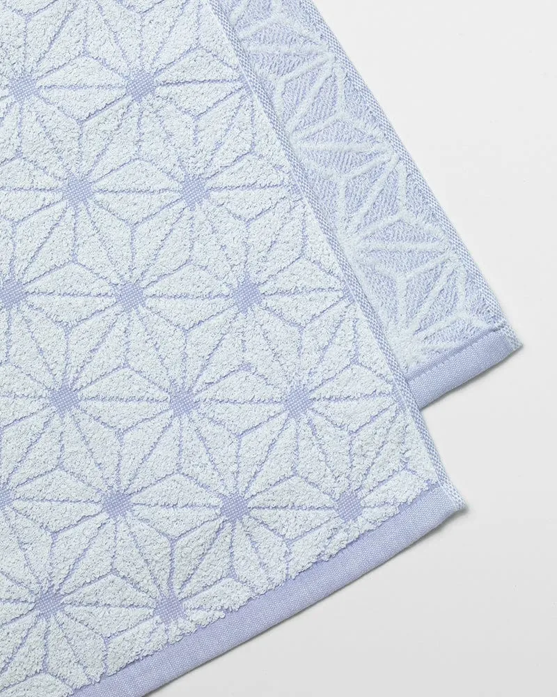 Fukuroya Bath Towel, Lavender Asanoha