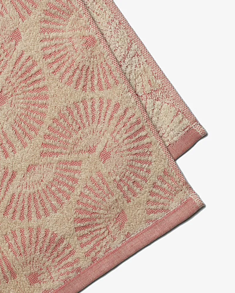 Fukuroya Face Towel, Coral Ougi Kikkou