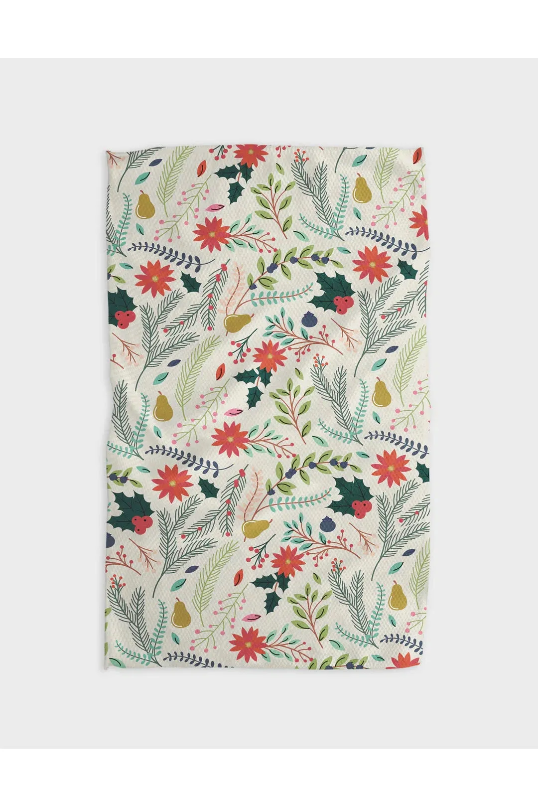 Holiday Geometry House Tea Towel
