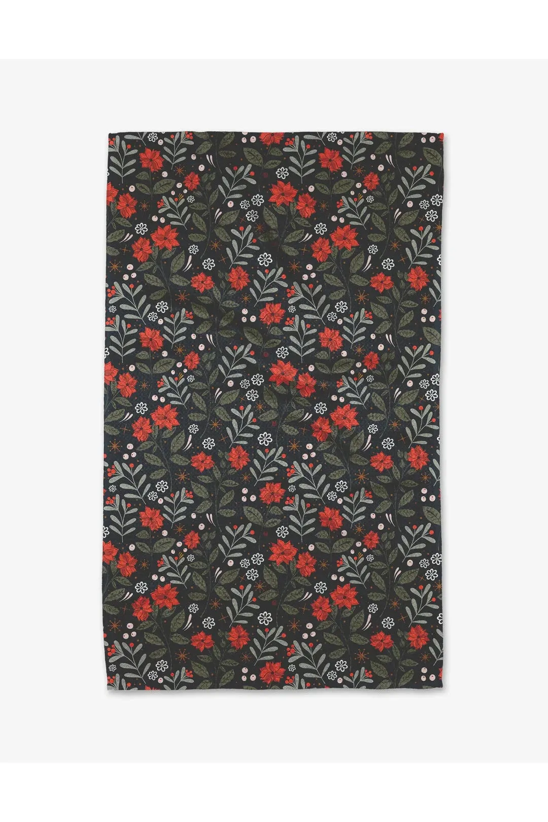 Holiday Geometry House Tea Towel