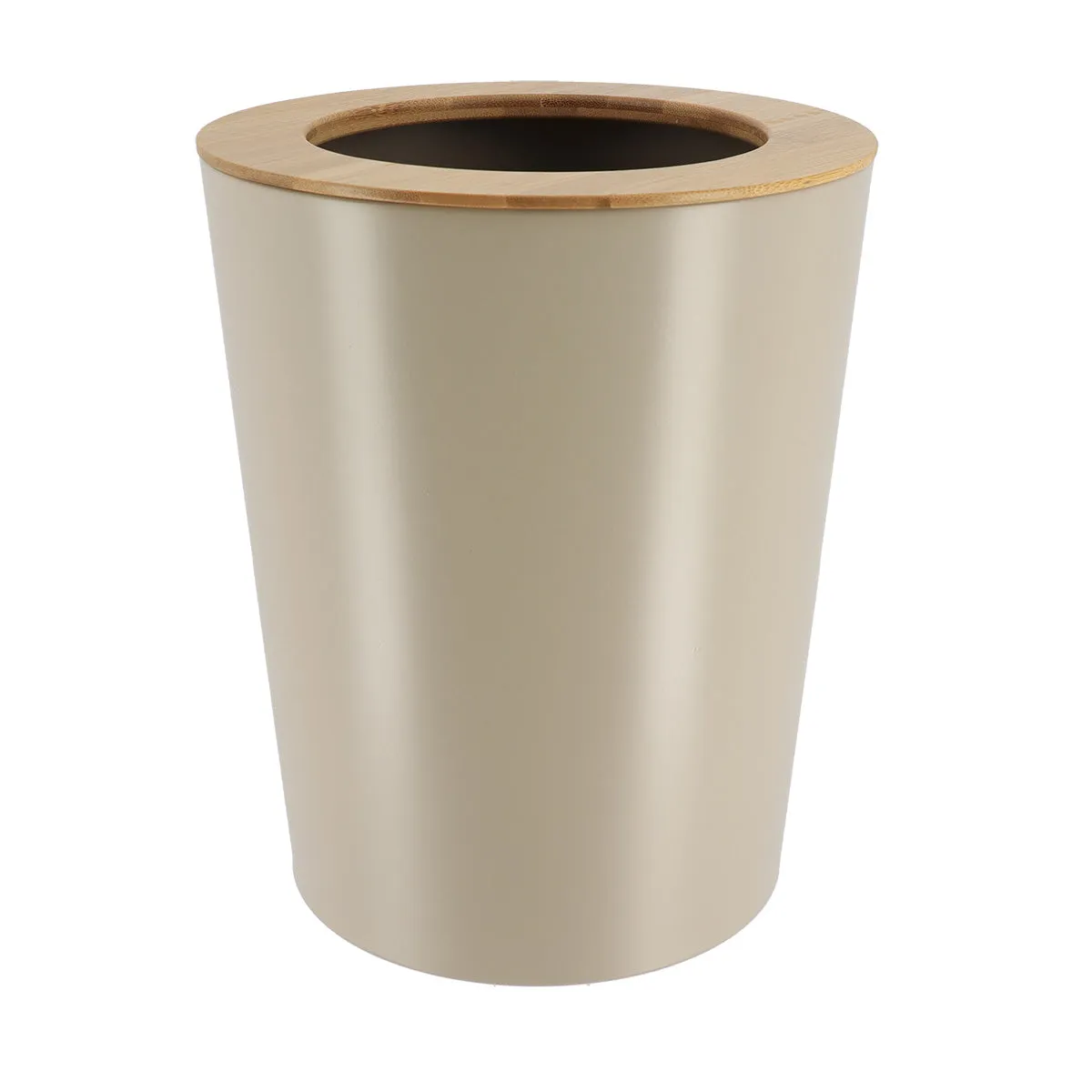 Metal Bin With Bamboo Cover - 5L - Various Colours