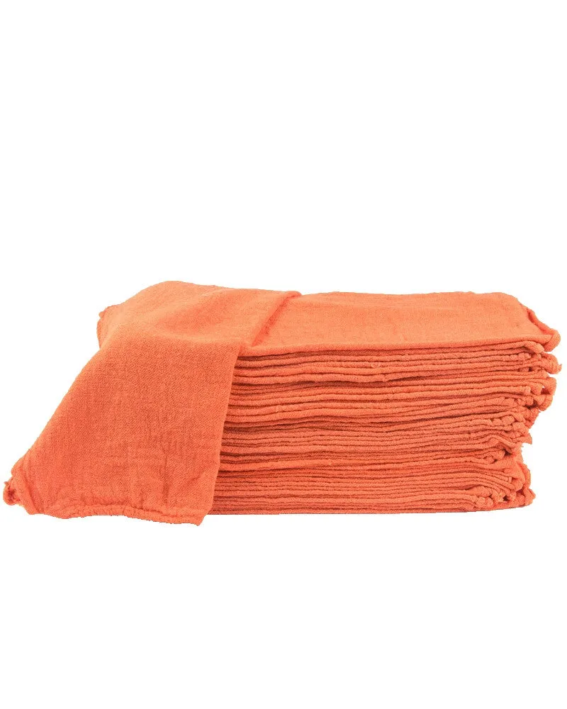 Orange Shop Towels / Mechanics Rags / Shop Rag / Oil Change Rag