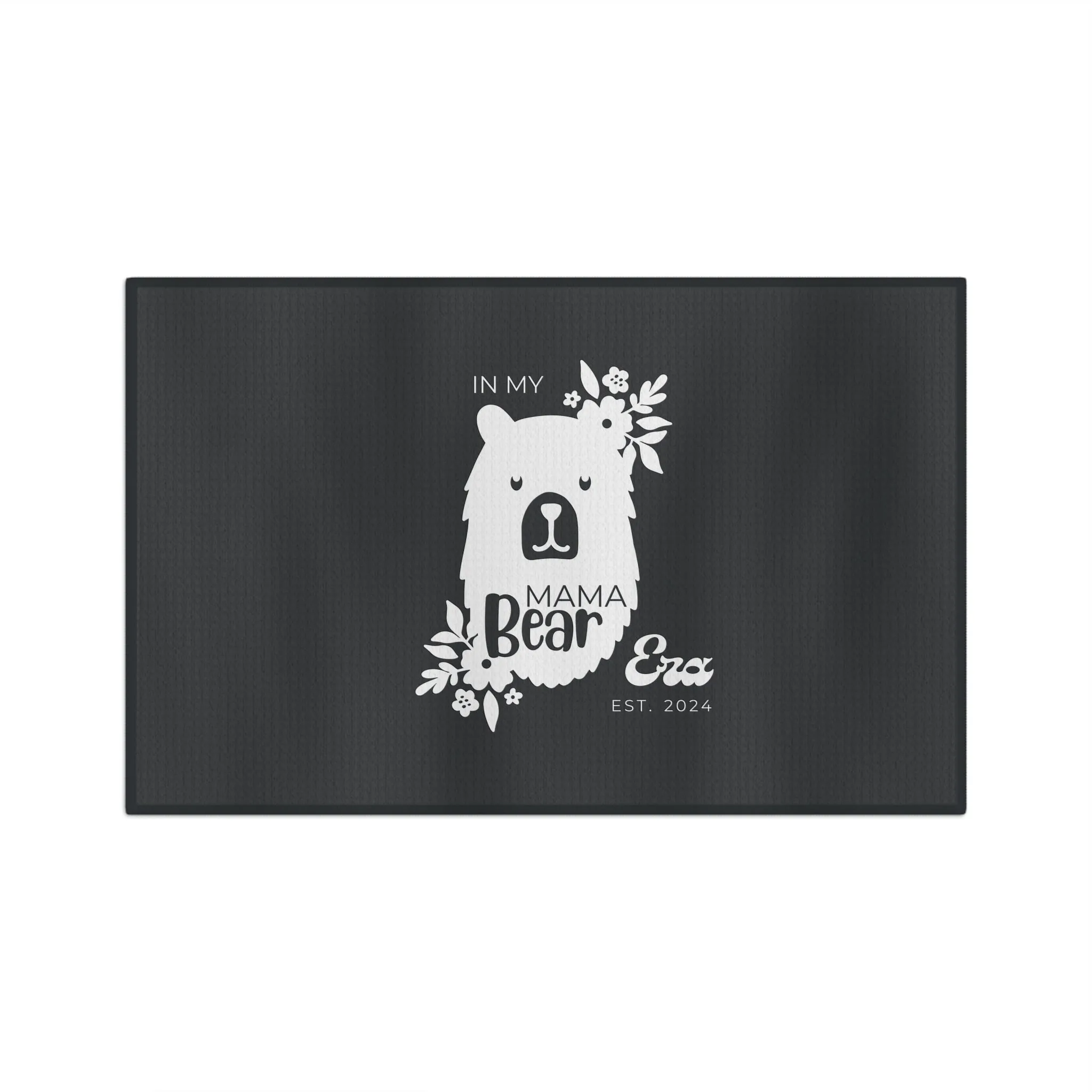 Personalized Mama Bear Kitchen Towel Grey, Custom Towel, Gift For Mom