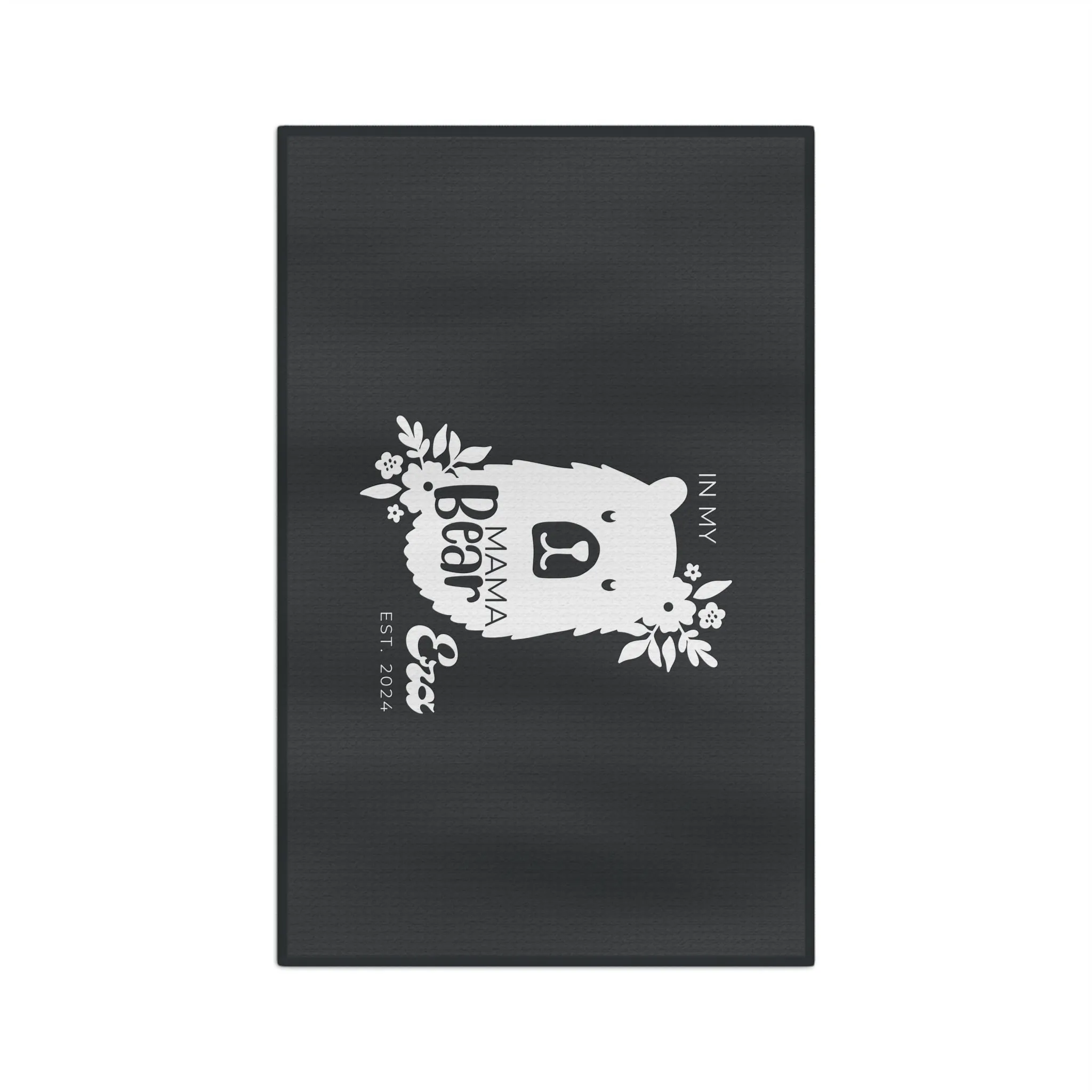Personalized Mama Bear Kitchen Towel Grey, Custom Towel, Gift For Mom
