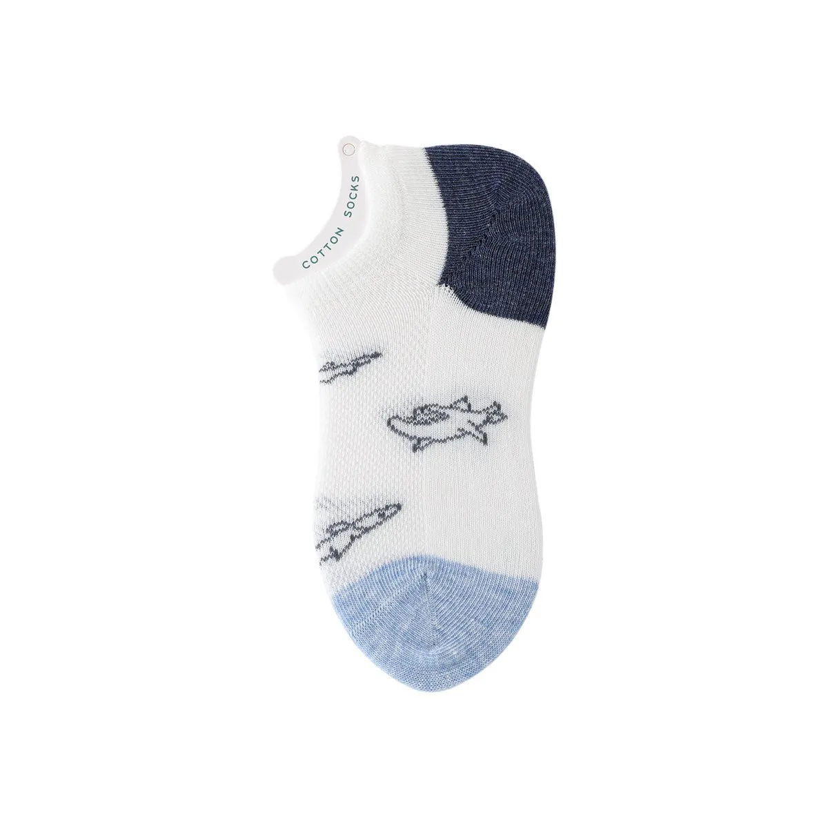 Shark Pool Thin Mesh Breathable Boy 5pcs Ankle Socks Set
