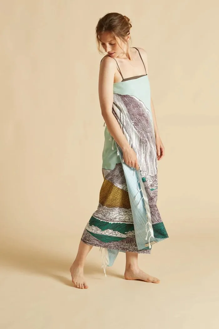 Simone Cotton Fouta Towel - Turquoise