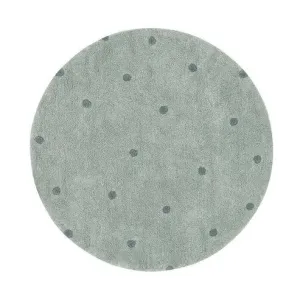Washable Round Rug - Dot Sage